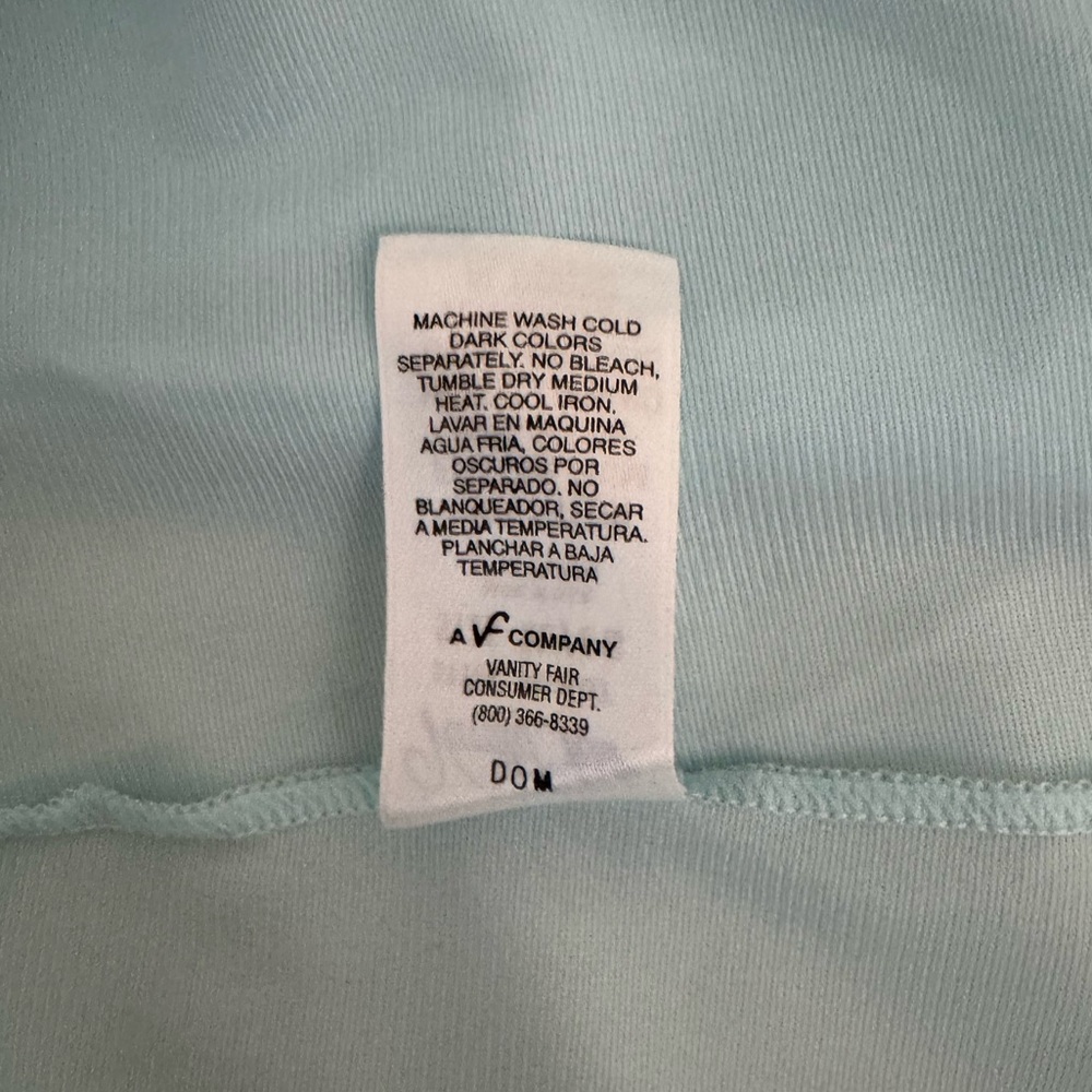 Vanity Fair Vintage Light Blue V-Neck Nightgown Size XL - Picture 6 of 6